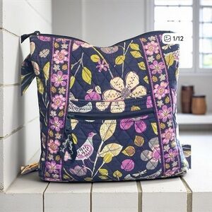 Vera Bradley Purple and Yellow Floral Backpack​​